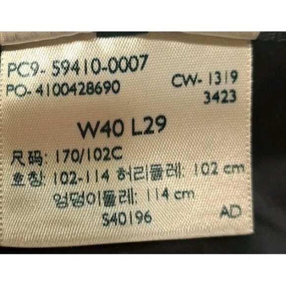 Dockers Mens Black 40x29 Blue Pleated And Gray Flat Front Lot Of 2 Custom Bleach - Picture 6 of 8